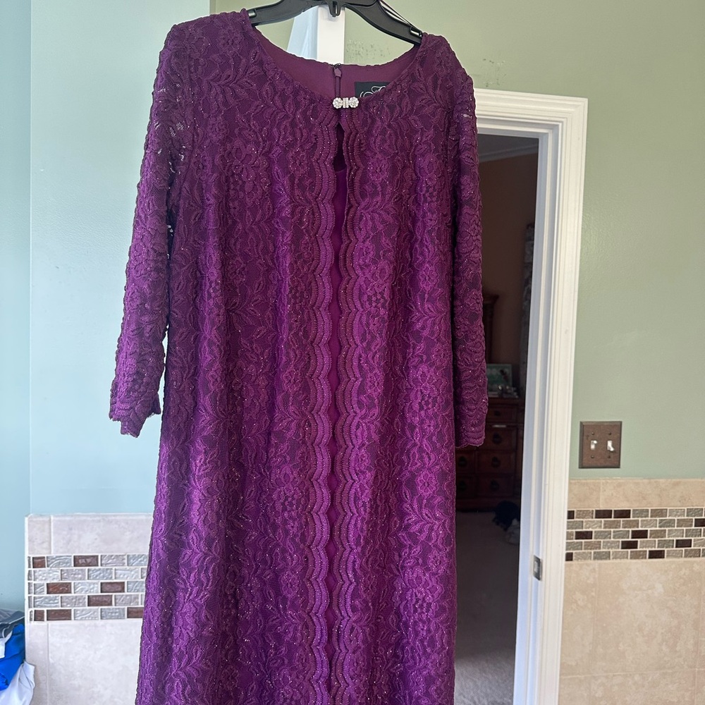 Alex Evenings Purple Dress
